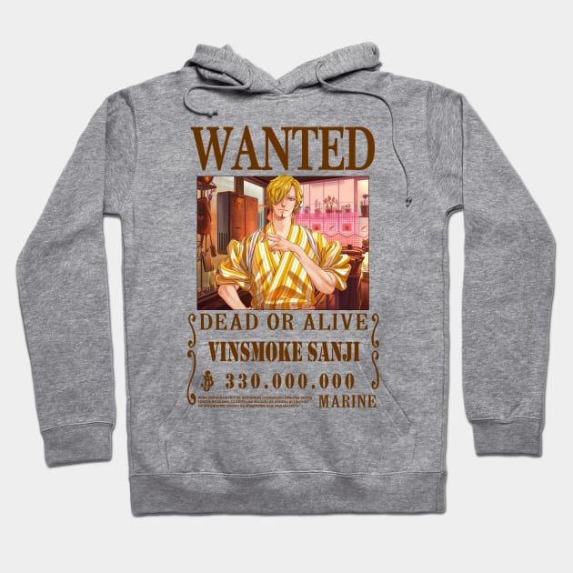 Vinsmoke Sanji One Piece Wanted Hoodie by Teedream